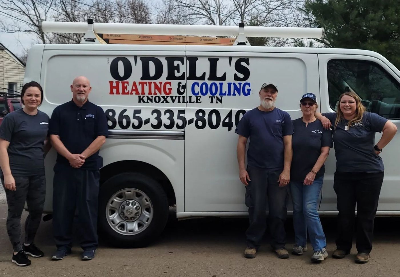 All Star Garage Door service van at a Homer City home